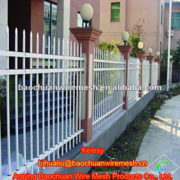 Zinc steel fence three beam type resident Wrought iron fence